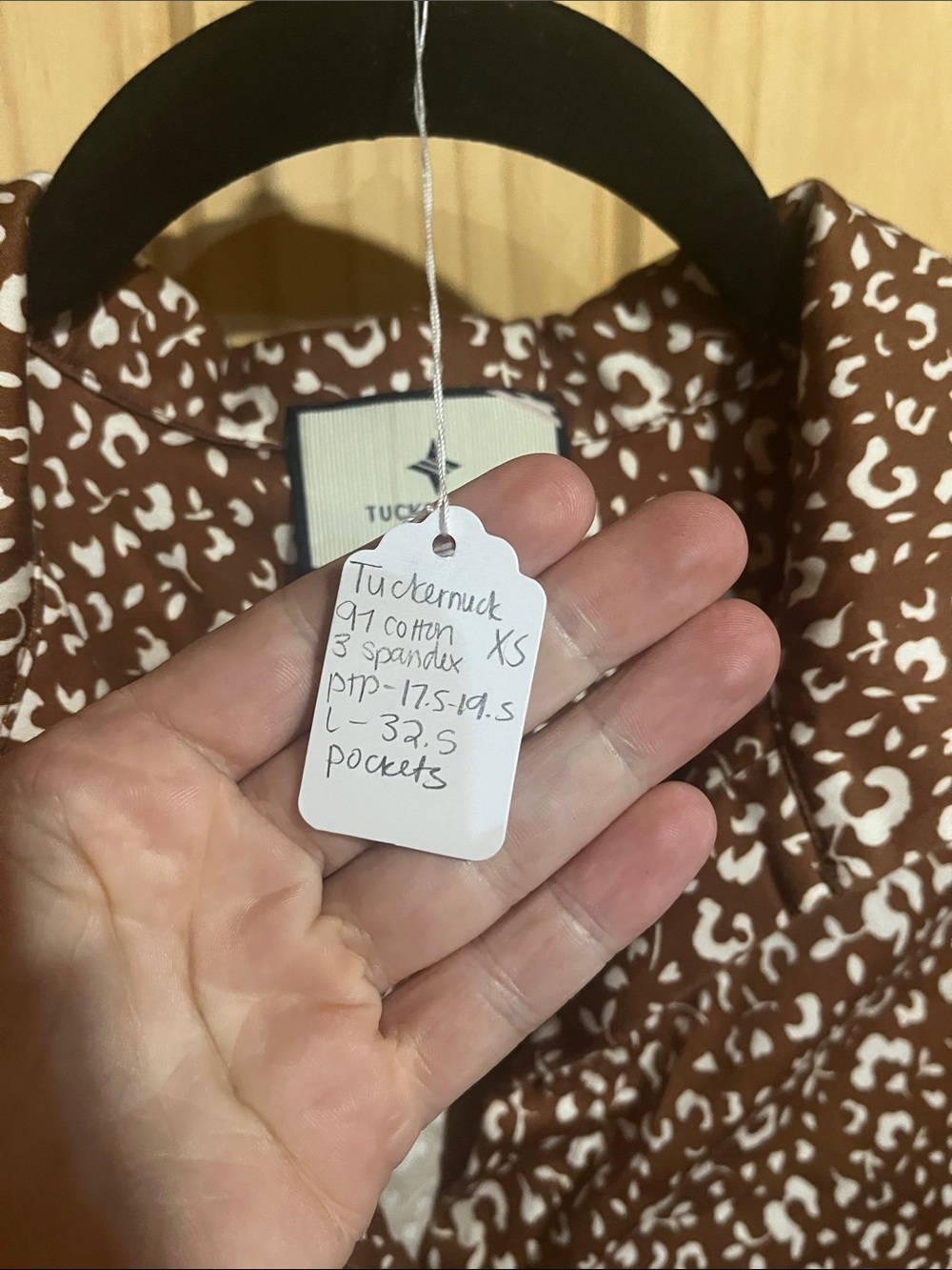 Tuckernuck Brown Floral Leopard Sleeveless Mini Dress - Picture 3 of 4